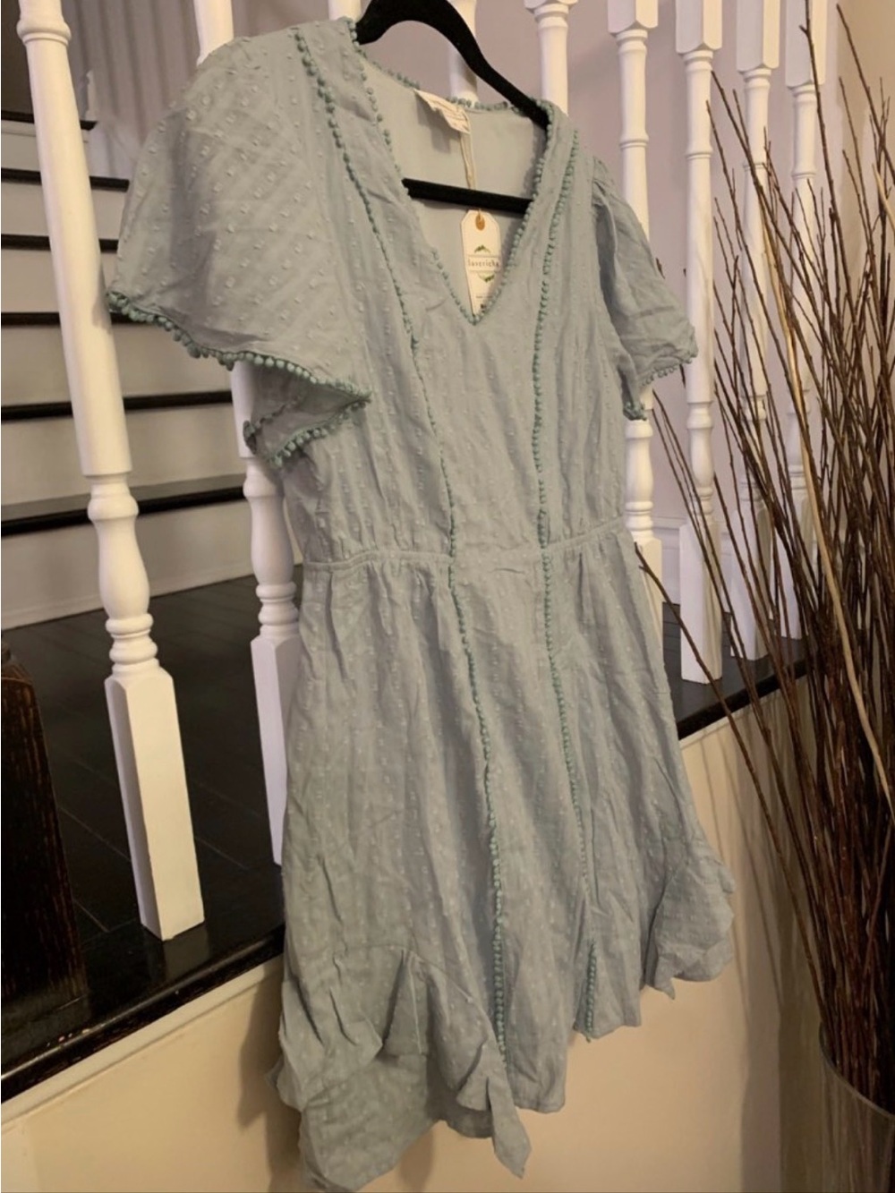Love Riche Light Blue Mini Dress